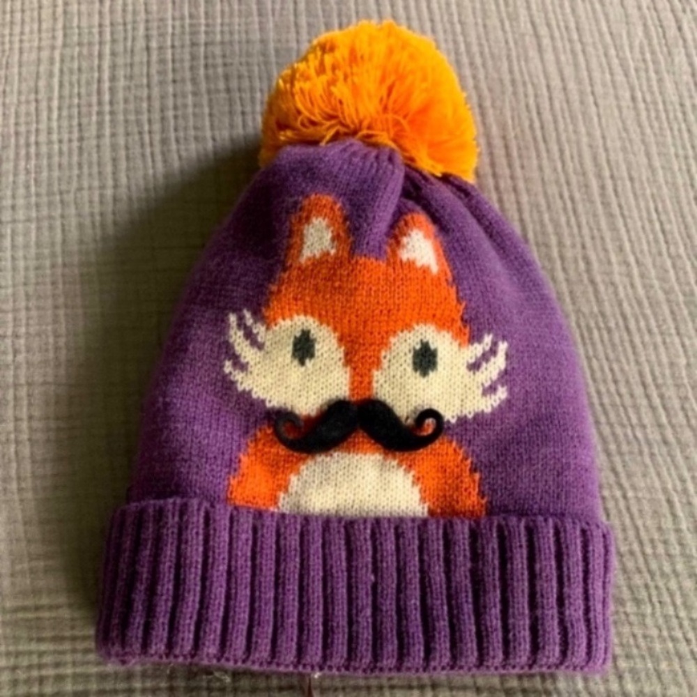 NWT Fox Knitted Faux Fur Lining Hat